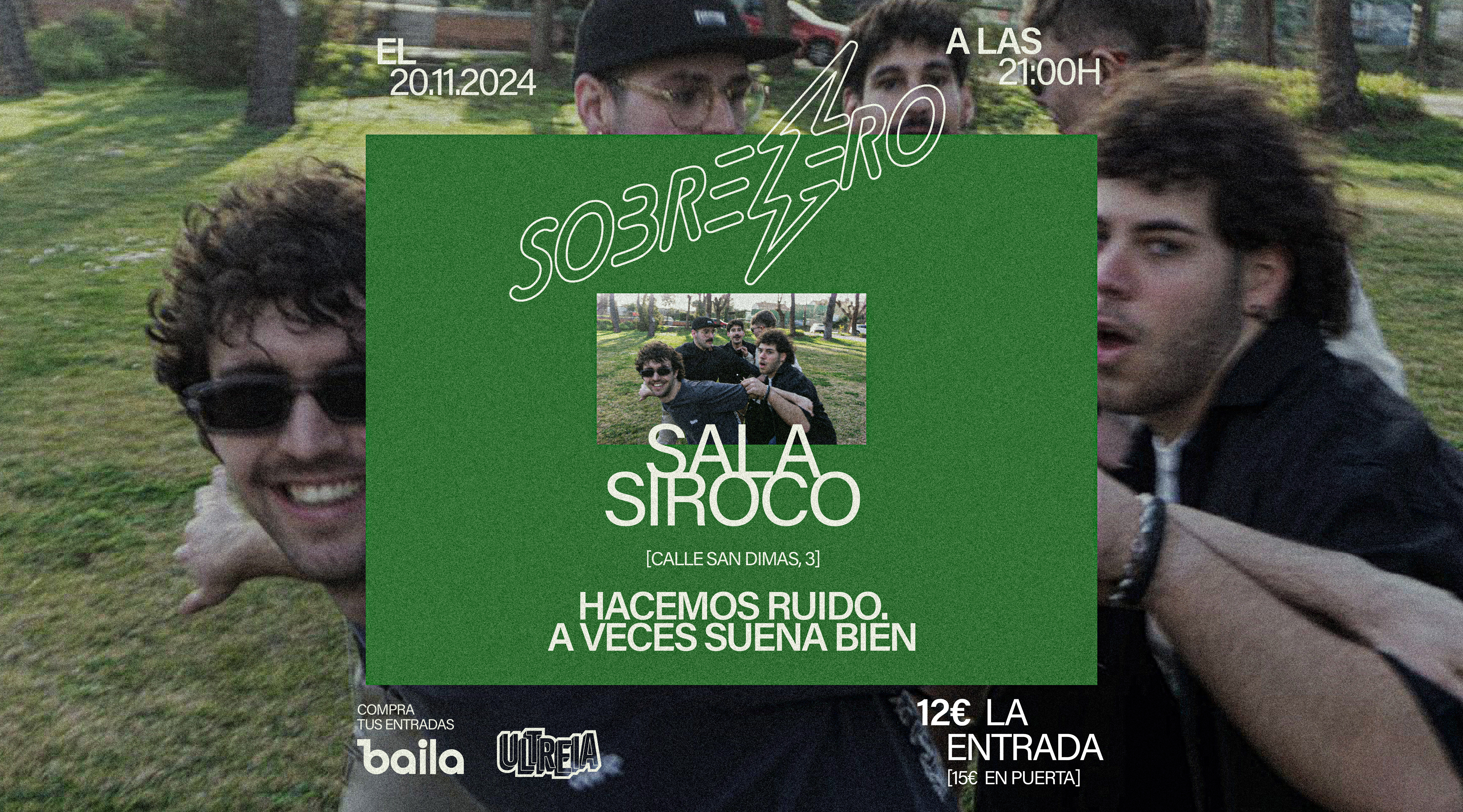 Concierto Sobrezero - Madrid - Sala Siroco - Hacemos ruido, a veces suena bien