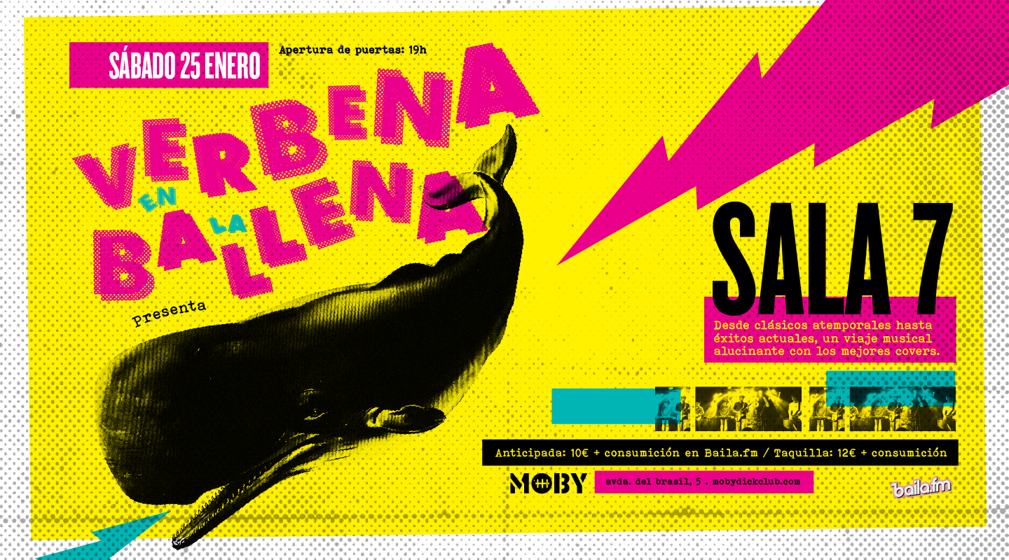 Sala 7: Concierto en Moby Dick Club, 25/01/2025 | Entradas Oficiales