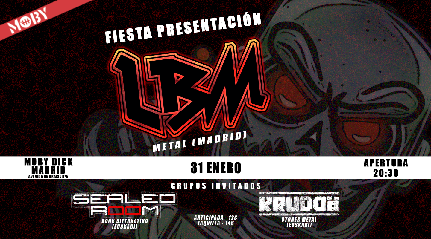 Concierto LBM en la Sala Moby Dick | Entradas oficiales