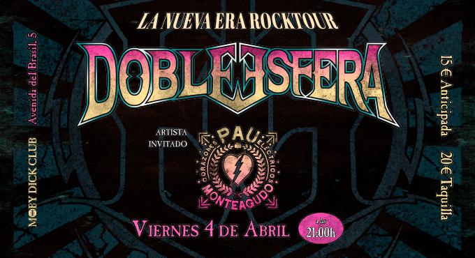 Doble Esfera: Concierto en Moby Dick, 4 abril 2025 | Entradas Oficiales