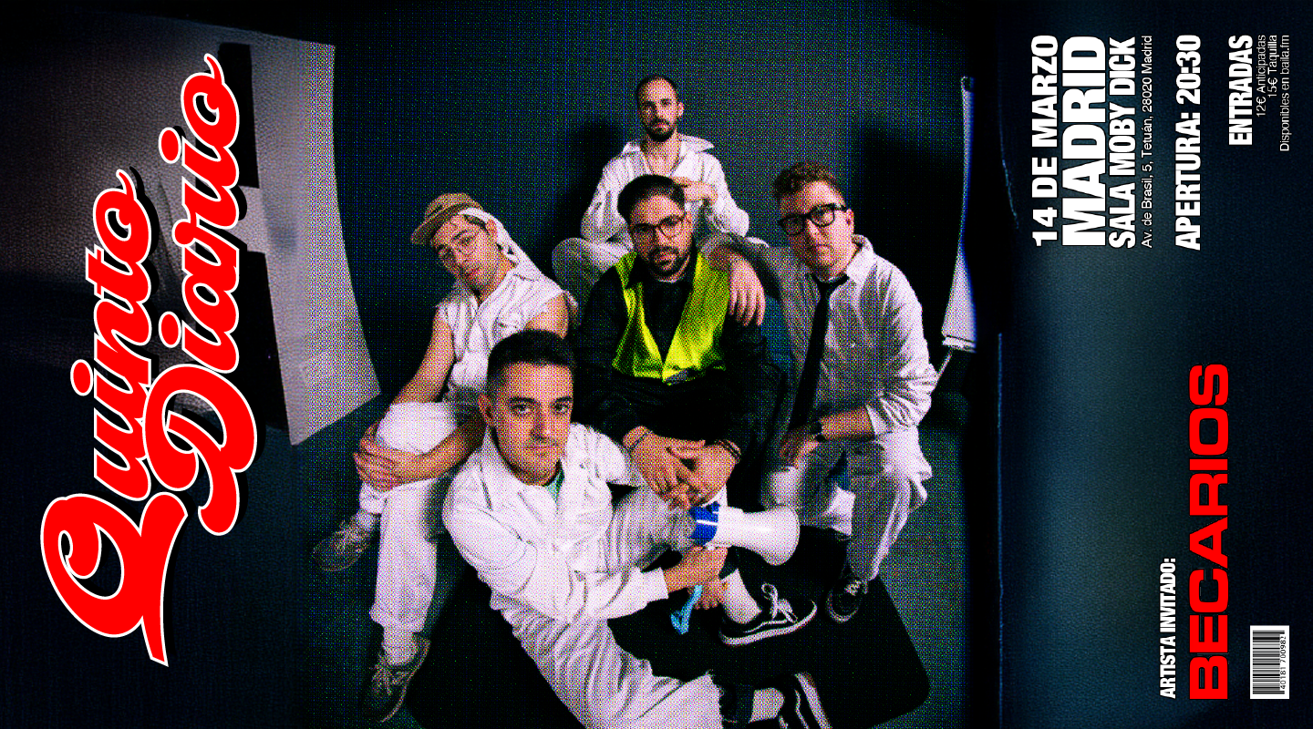 Quinto Diario: Concierto en Moby Dick, 14 de marzo 2025 | Entradas Oficiales