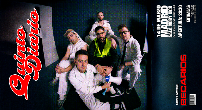 Quinto Diario: Concierto en Moby Dick, 14 de marzo 2025 | Entradas Oficiales