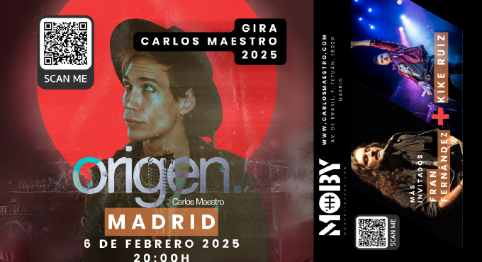 Carlos Maestro: Concierto en Moby Dick, 06/02/2025 | Entradas Oficiales