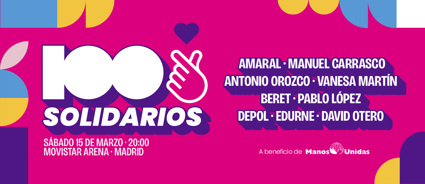 Concierto Cadena 100 por la Paz, Movistar Arena Madrid, 15/03 | Entradas Oficiales