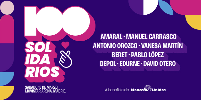 Concierto Cadena 100 por la Paz, Movistar Arena Madrid, 15/03 | Entradas Oficiales