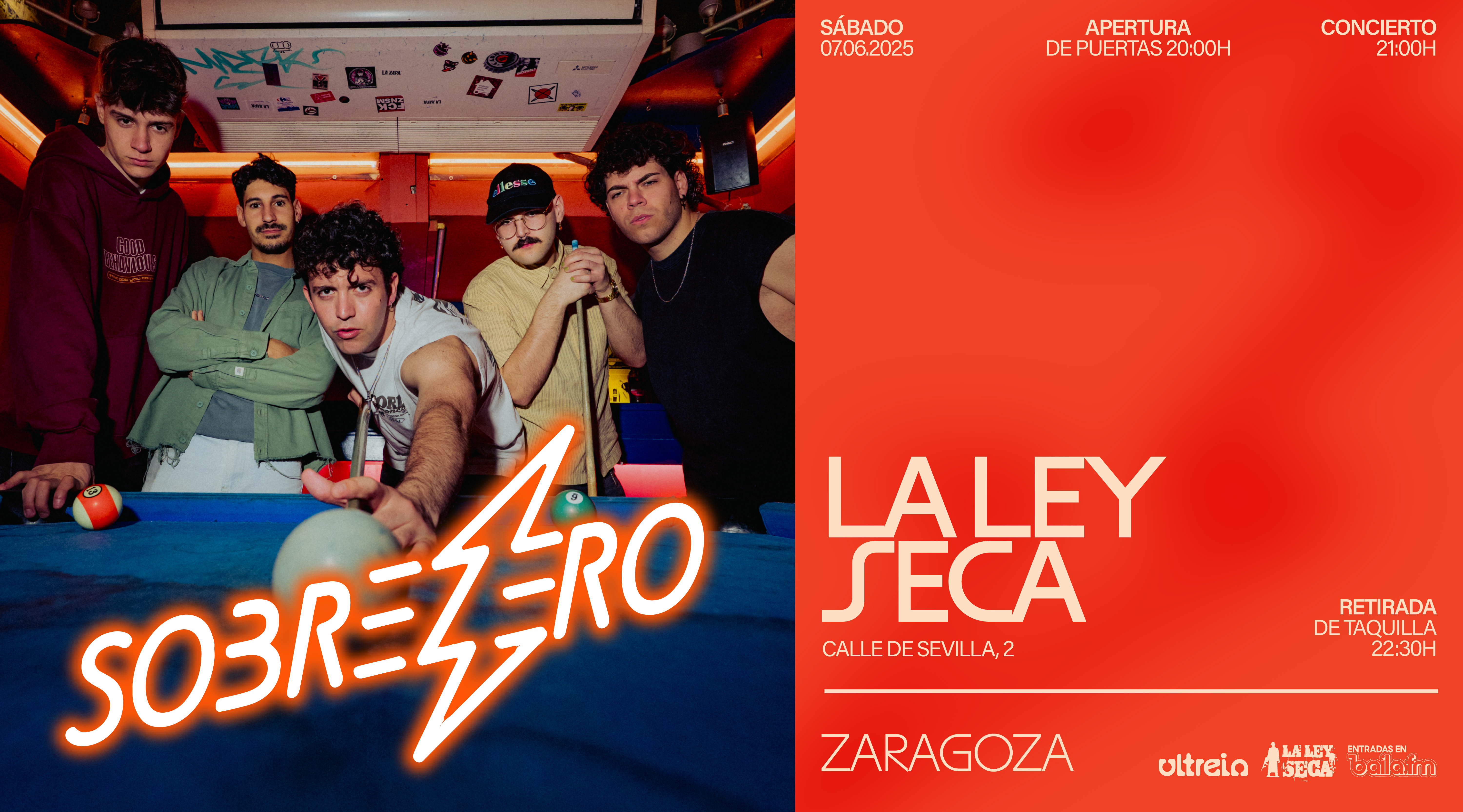 Sobrezero en concierto en Zaragoza | Entradas en baila.fm