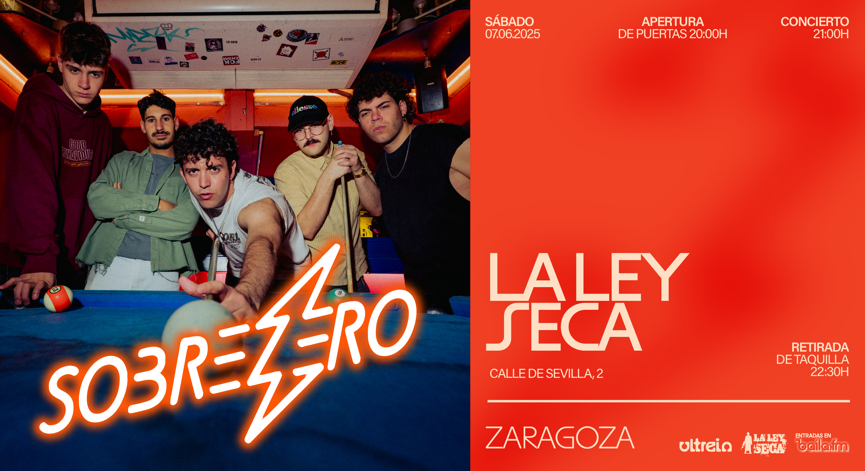 Sobrezero en concierto en Zaragoza | Entradas en baila.fm