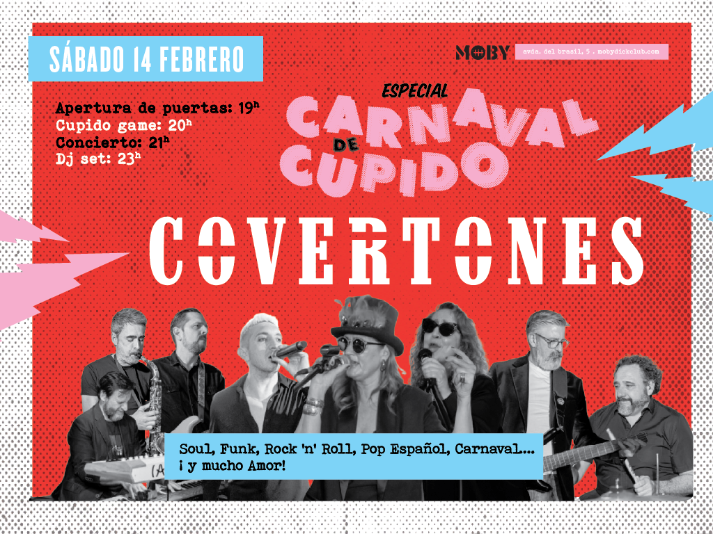 VERBENA EN LA BALLENA ESPECIAL CARNAVAL DE CUPIDO CON COVERTONES